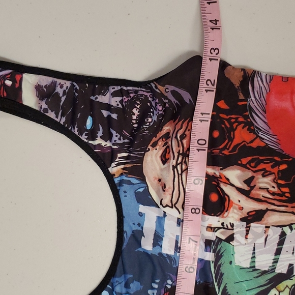 'The Walking Dead' graphic print bodysuit Lg. zombies skulls skeletons Ghouls - Picture 5 of 9